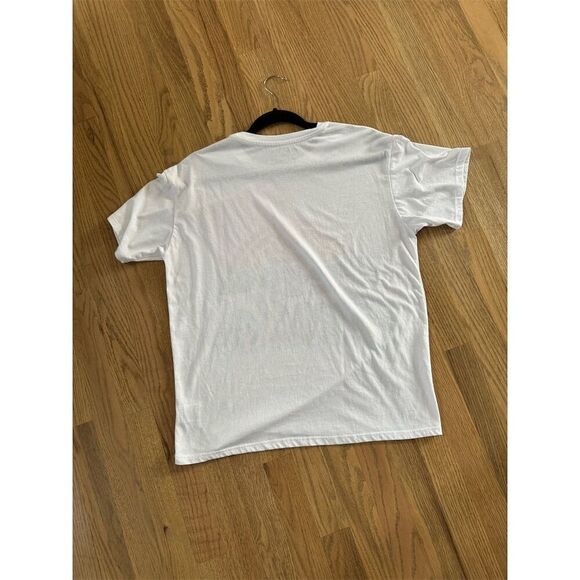 Coca-Cola Women's White Graphic T-Shirt "Have A Coke And A Smile" M (7-9) - Picture 3 of 7